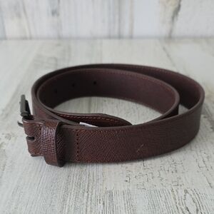 Caterpillar CAT Genuine Leather Brown Belt Dark Gunmetal Hardware Size Medium